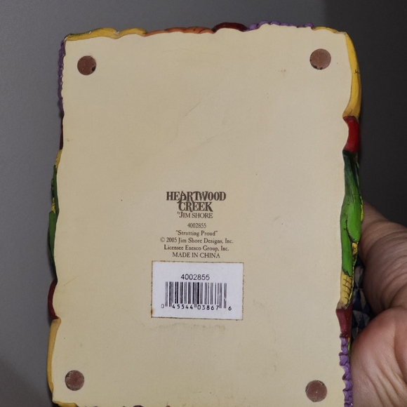 10" Heartwood Creek Jim Shore Turkey "Strutting Proud" from 2005 - Picture 9 of 14